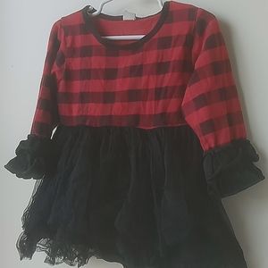 2 for $10 sale Plaid Tulle Top